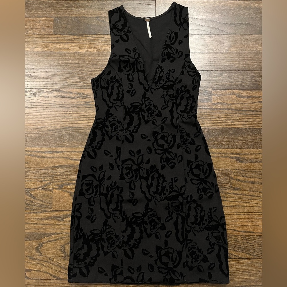 Black floral Free People dress